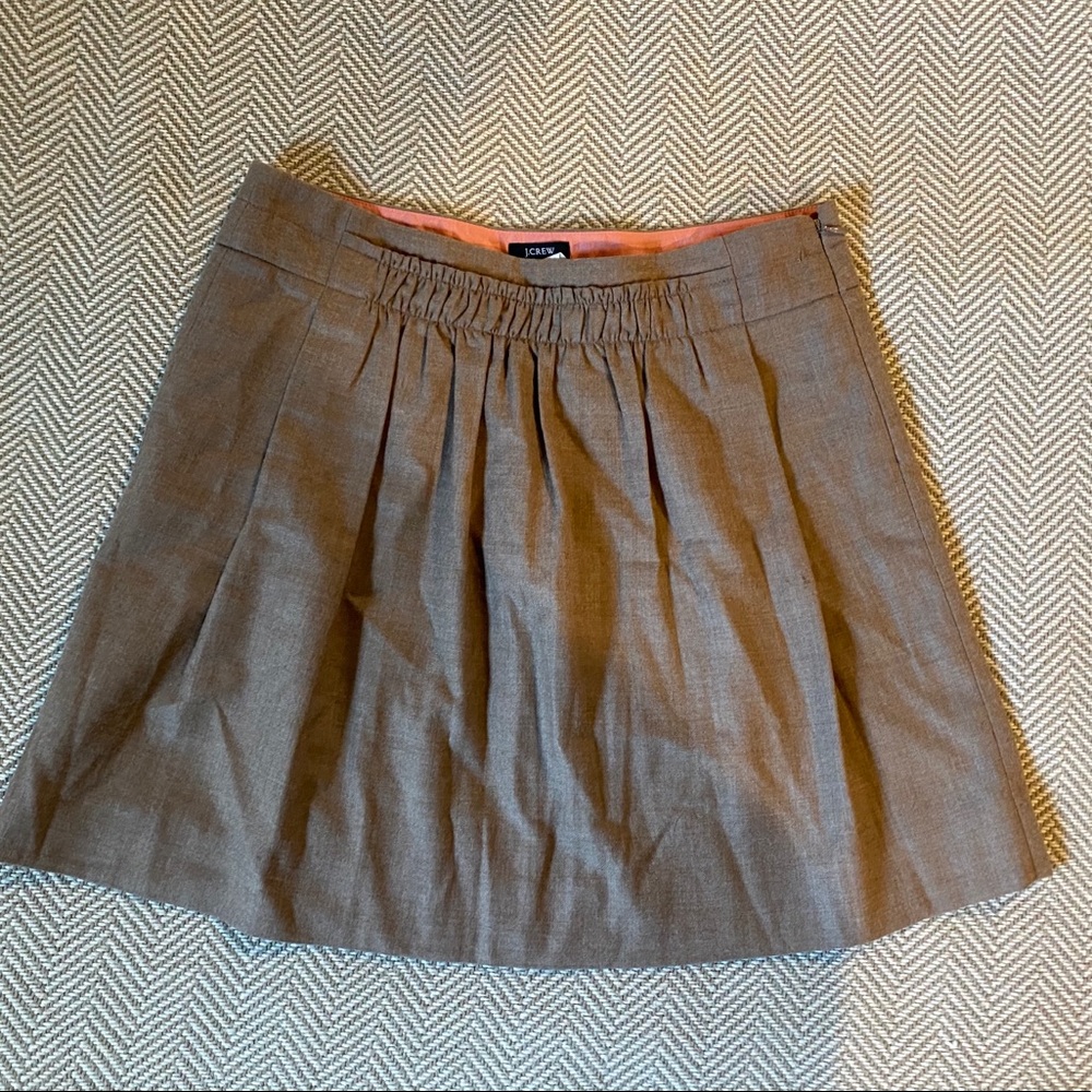 Jcrew pleated wool skirt